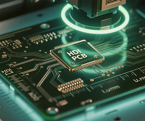 Compact and thin HDI PCB used in miniaturized, high-performance electronic devices